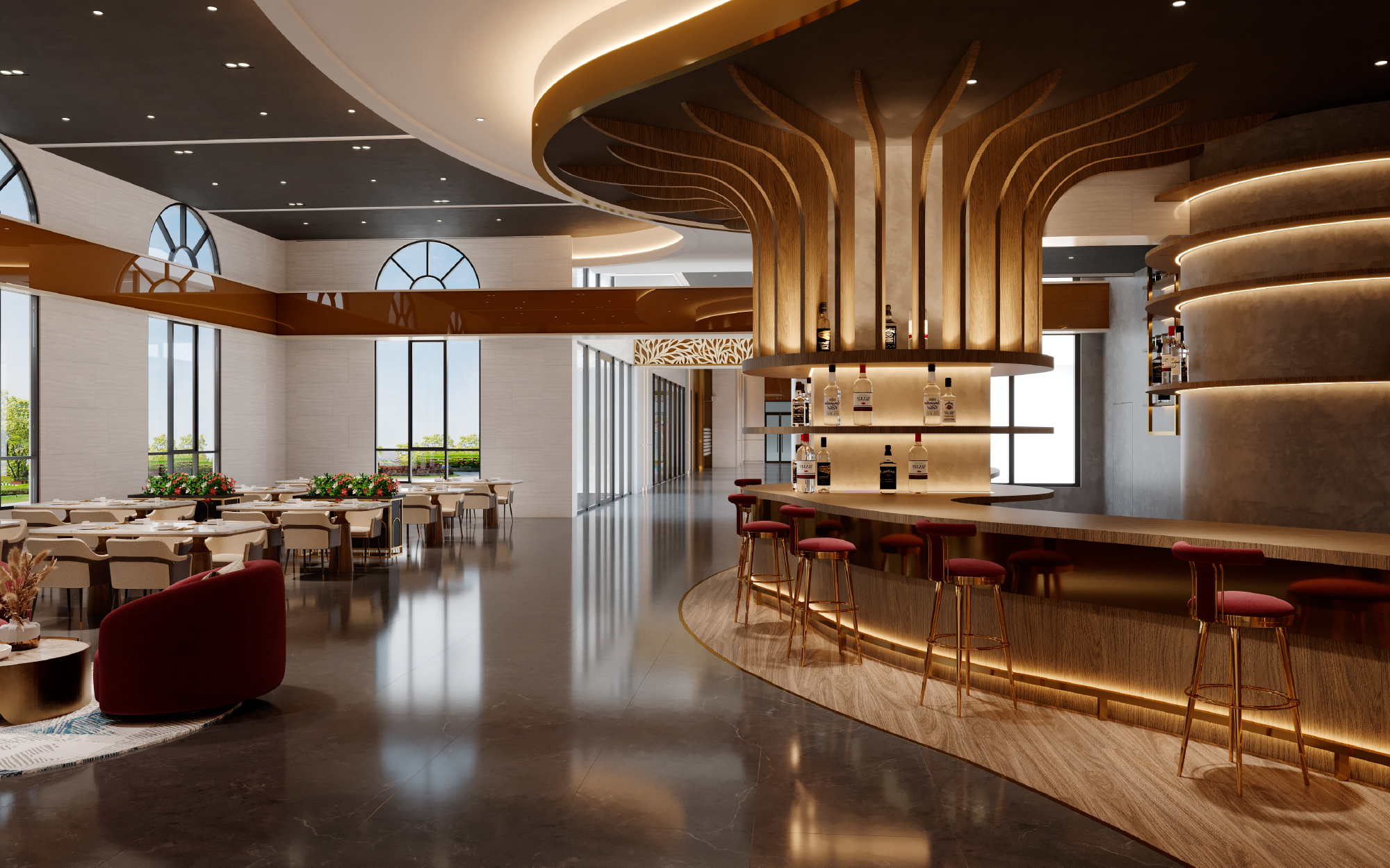 悦饗全日廳 (3D示意圖)
